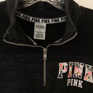 Pink quarter zip pullover
